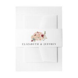 Rustieke Moderne Pompoenen Country Fall Bruiloft Uitnodigingen Wikkel