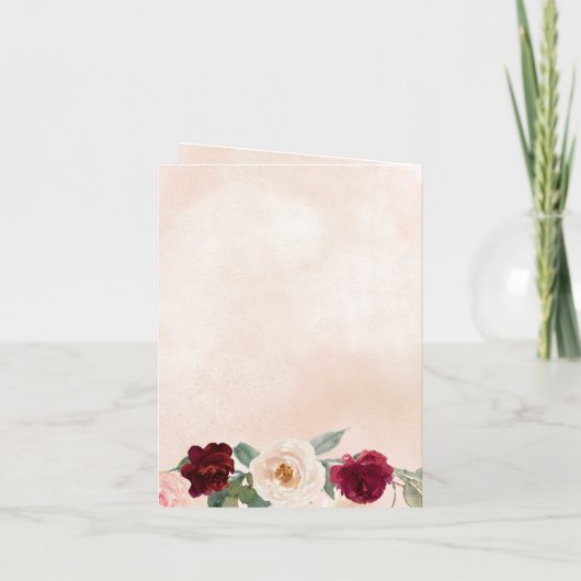 Rustieke moderne pompoenen Country Herfst Dank u k (Achterkant)