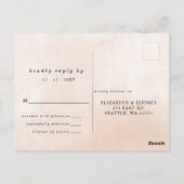 Rustieke moderne pompoenen Country Herfst RSVP Briefkaart (Achterkant)