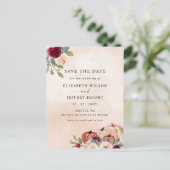 Rustieke moderne pompoenen Country Herfst Save the Briefkaart (Staand voorkant)