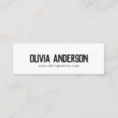 Rustieke moderne zwart-wit handgemaakte sieraden mini visitekaartje (Voorkant)