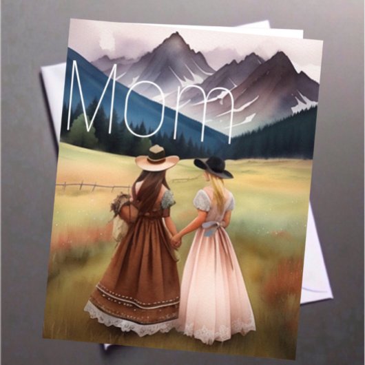 Rustieke Moederdag Kaart