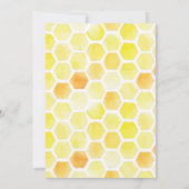 Rustieke Moedertje To Bee Baby Shower Uitnodiging (Achterkant)