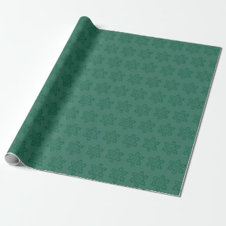 Rustieke monochromatische donkere en pastelgroene cadeaupapier