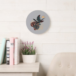 Rustieke Monogram Chic Boho Grote Klok