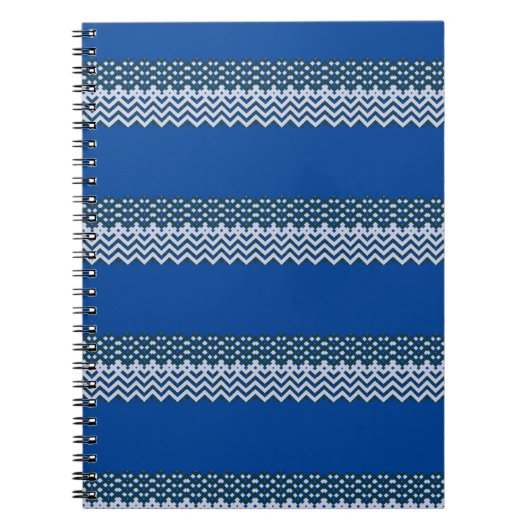 Rustieke Monogram Chic Groovy  Notitieboek (Voorkant)