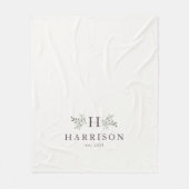 Rustieke monogram deken (Voorkant)