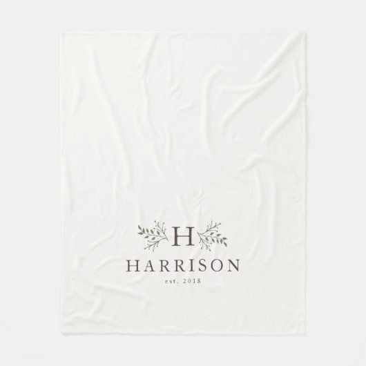 Rustieke monogram deken (Voorkant)