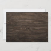 Rustieke Monogram Foto Bruiloft uitnodiging (Achterkant)