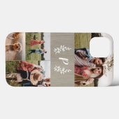 Rustieke Monogram Foto Collage Case-Mate iPhone Case (Achterkant (horizontaal))