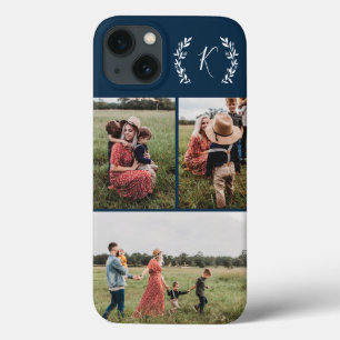 Rustieke Monogram Foto Collage Case-Mate iPhone Case