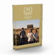 Rustieke Monogram Gepersonaliseerde Initiële Fotob