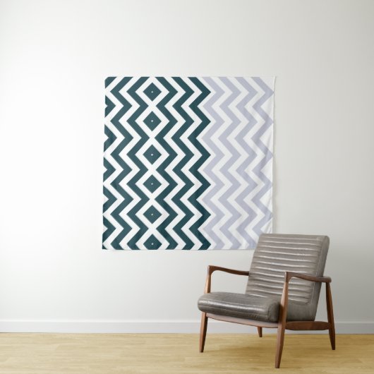 Rustieke Monogram Groovy Chic Wandkleed (In Situ (horizontaal))