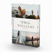 Rustieke monogram huwelijkscollage voor net getrou fotoblokken (Rechts)