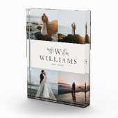 Rustieke monogram huwelijkscollage voor pasgetrouw fotoblokken (Rechts)