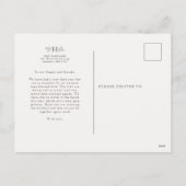 Rustieke monogram vakantiefoto kerstkaart feestdagenkaart (Achterkant)