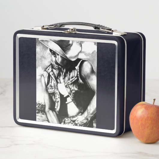 Rustieke Monogrammed Westerne Cowboy Tekening Zwar (In situ)