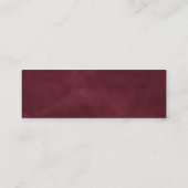 Rustieke Moody Floral | Bruidsregister Kaarten Mini Visitekaartje (Achterkant)