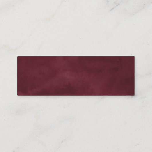 Rustieke Moody Floral | Trouwwebsite RSVP-kaarten Mini Visitekaartje (Achterkant)