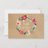 Rustieke mooie bloemenslingers cadeaubon (Voorkant)