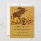 Rustieke  Moose Christmas Kaart (Voorkant)