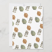 Rustieke Moose Woodland Wild Een 1e verjaardag Kaart (Achterkant)