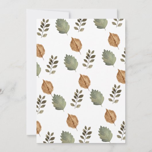 Rustieke Moose Woodland Wild Een 1e verjaardag Kaart (Achterkant)