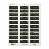 Rustieke Mos Verlichte Boom Trouw Uitnodiging Etiket (Full Sheet)