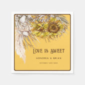 Rustieke Mosterd Zonnebloem 2 Servet (Voorkant)