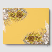 Rustieke Mosterd Zonnebloemen Gastenboek (Achterkant)