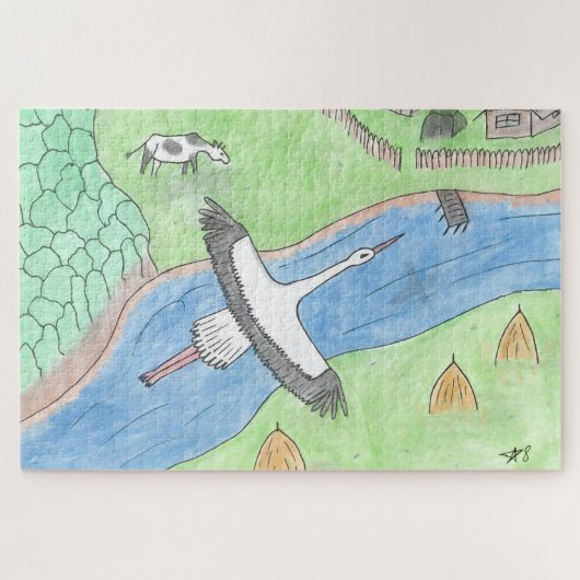 "Rustieke motieven" Legpuzzel (Horizontaal)