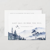 Rustieke Mountain Boho Bachelorette Weekend Kaart (Voorkant / Achterkant)