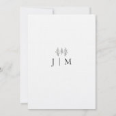 Rustieke Mountain bruiloft uitnodiging Sjabloon (Achterkant)