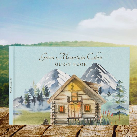 Rustieke  Mountain Cabin Lodge Guest Book Gastenboek