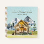 Rustieke  Mountain Cabin Lodge Guest Book Notitieboek (Voorkant)