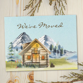 Rustieke  Mountain Cabin Lodge We verhuisd Briefkaart