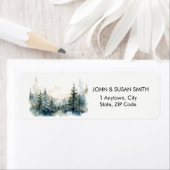 Rustieke Mountain Forest retour adreslabels Etiket (Insitu)