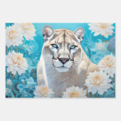 Rustieke Mountain Lion Herten Prairie Hond Decoupa Inpakpapier Vel (Voorkant)
