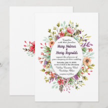 Rustieke Mountain Meadow Wildflowers Bruiloft