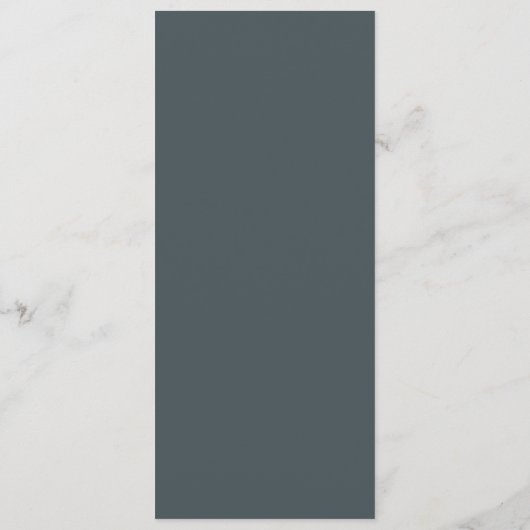 Rustieke Mountain Pine Trees Herfst Forest Dinner Menu (Achterkant)