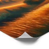 Rustieke Mountain Sunrise Poster (Hoek)