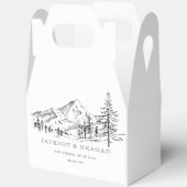 Rustieke Mountain Woodland bruiloft gunst box Bedankdoosjes (Open)