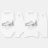 Rustieke Mountain Woodland bruiloft gunst box Bedankdoosjes (Ongevouwen)