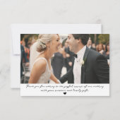 Rustieke Mountain Woodland Forest trouwfoto Bedankkaart (Achterkant)