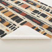 Rustieke Mudcloth Geometrisch Patroon (1) Sherpa Deken (3/4)