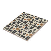 Rustieke Mudcloth Geometrisch Patroon (2) Tegeltje (Zijkant)
