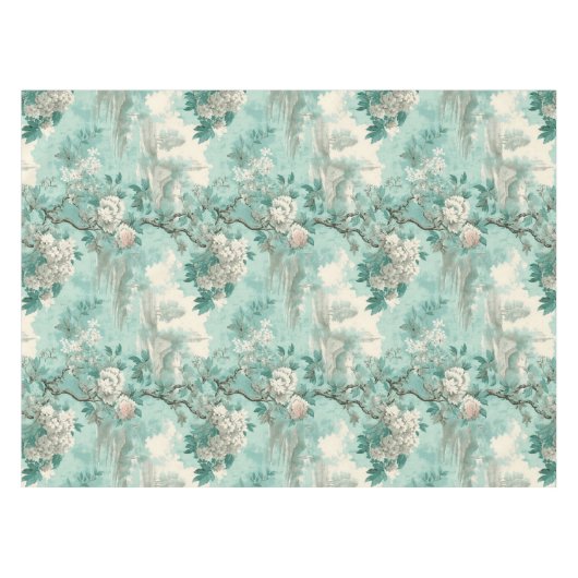  rustieke Munt Franse Country Toile Tafelkleed (Voorkant (Horizontaal))