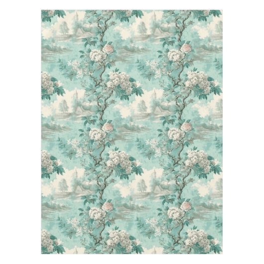  rustieke Munt Franse Country Toile Tafelkleed (Voorkant)