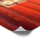 Rustieke  muurdecoratie met Retro Sign Poster (Hoek)