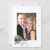 Rustieke Mystieke Boho Vetplanten Bruiloft Save The Date (Achterkant)